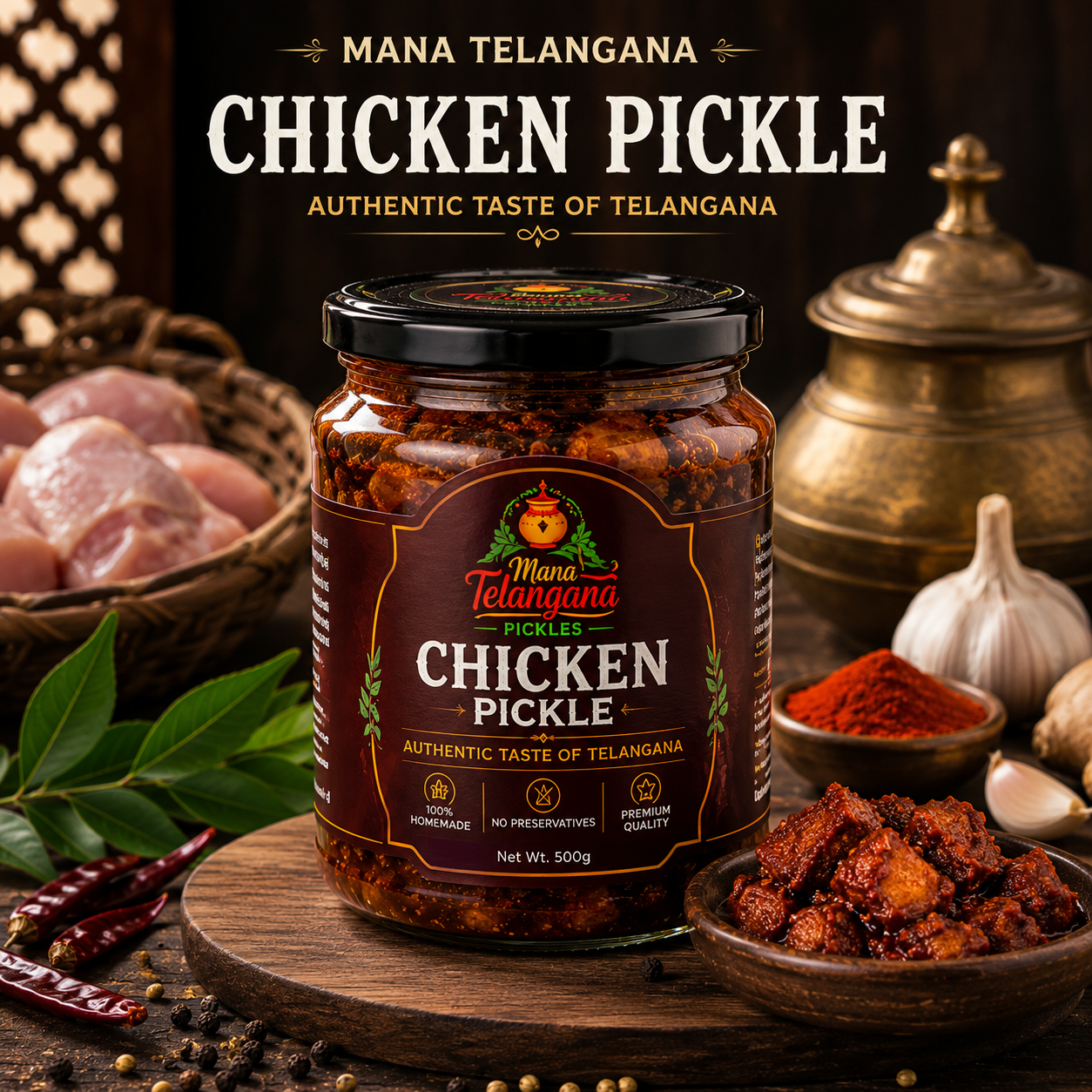 Mana Telangana Chicken Pickle